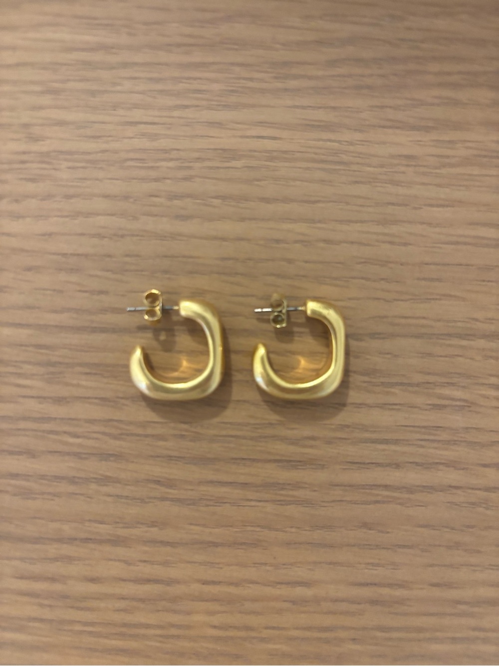 Madewell Gold Chunky Mini Hoop Earrings
